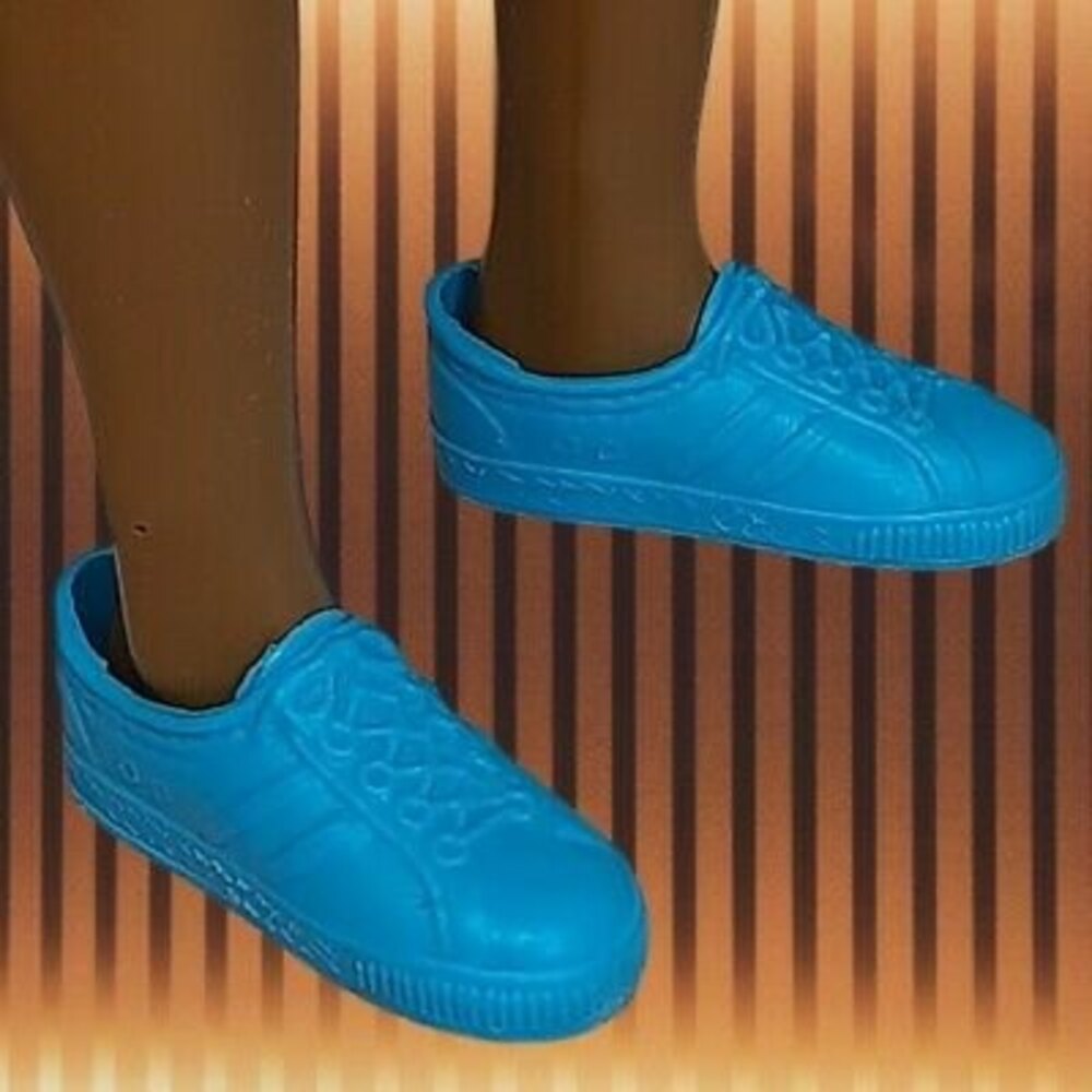Vtg 1970s-1980s Mattel KEN Big Jim Teal Blue Sneakers Tennis Shoes Taiwan Barbie